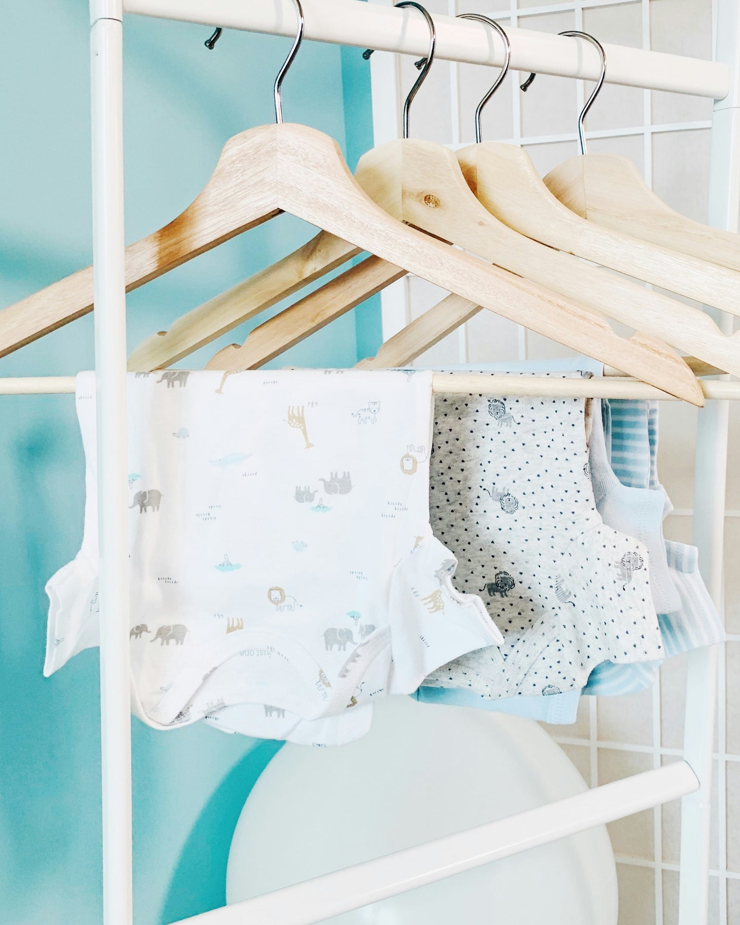 newborn clothes at wardrobe 
