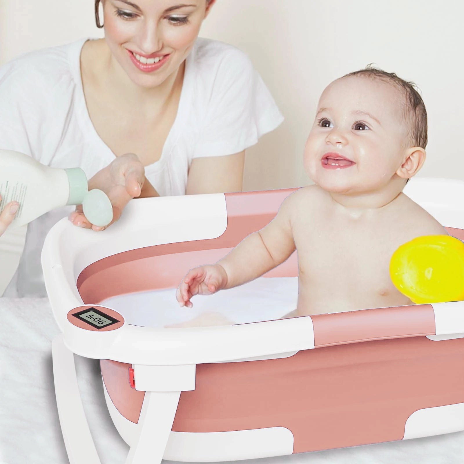 Thermometer baby bath hot sale tub