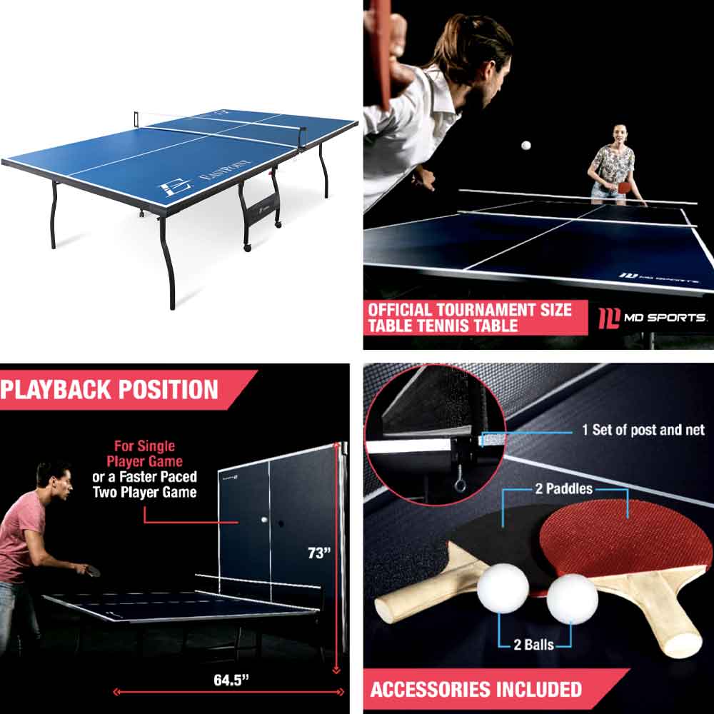 Ping Pong Table Olympic Tennis Table Set Balls And Paddles Official Size