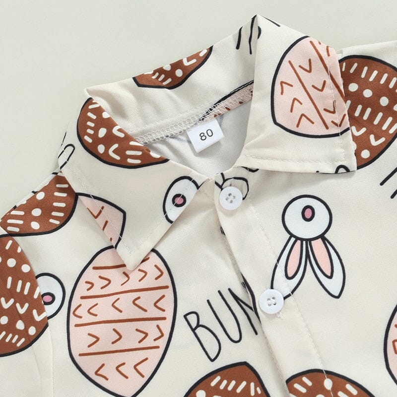 Boys' Summer Rabbit-Print Shorts Set - RoniCorn