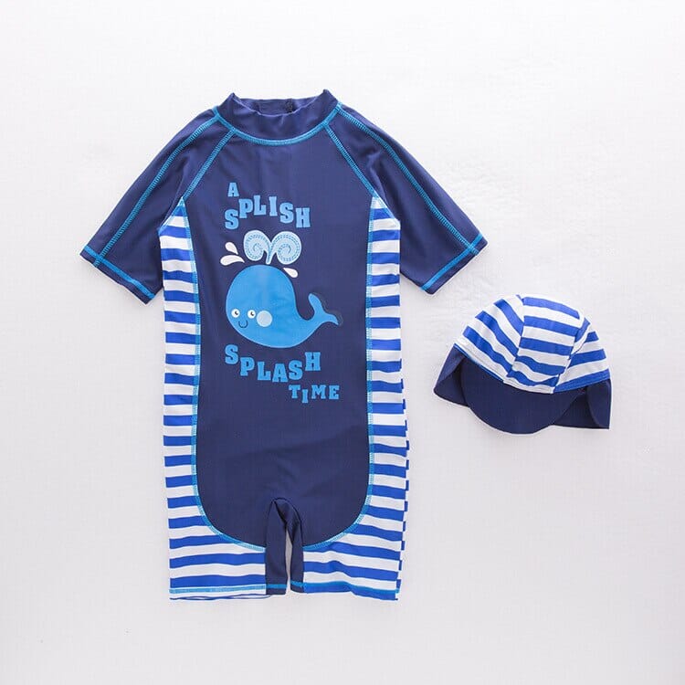 Baby Boys Cartoon Print Swimsuit - RoniCorn