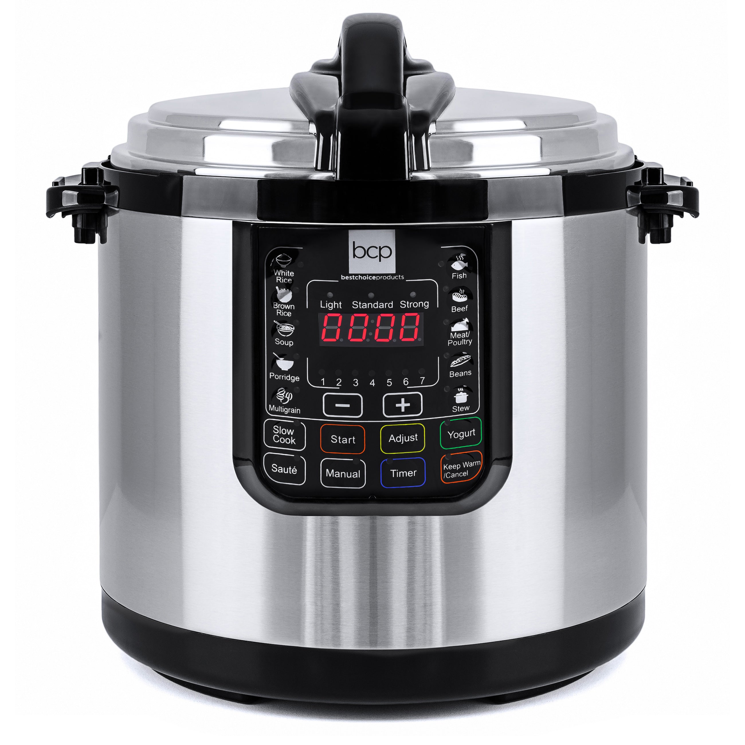 12L 1000W Stainless Steel Electric Pressure Cooker - Silver