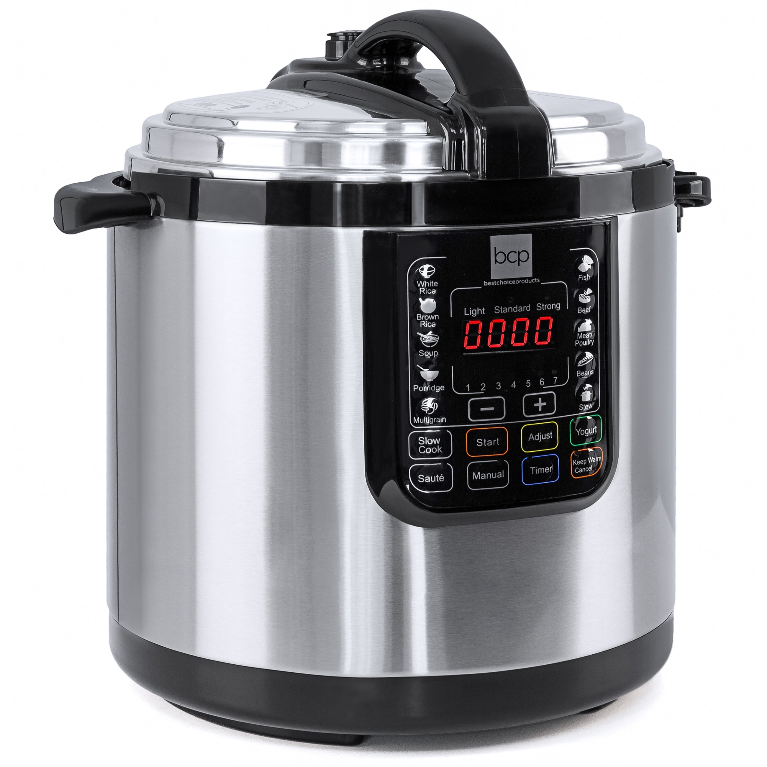 12L 1000W Stainless Steel Electric Pressure Cooker - Silver