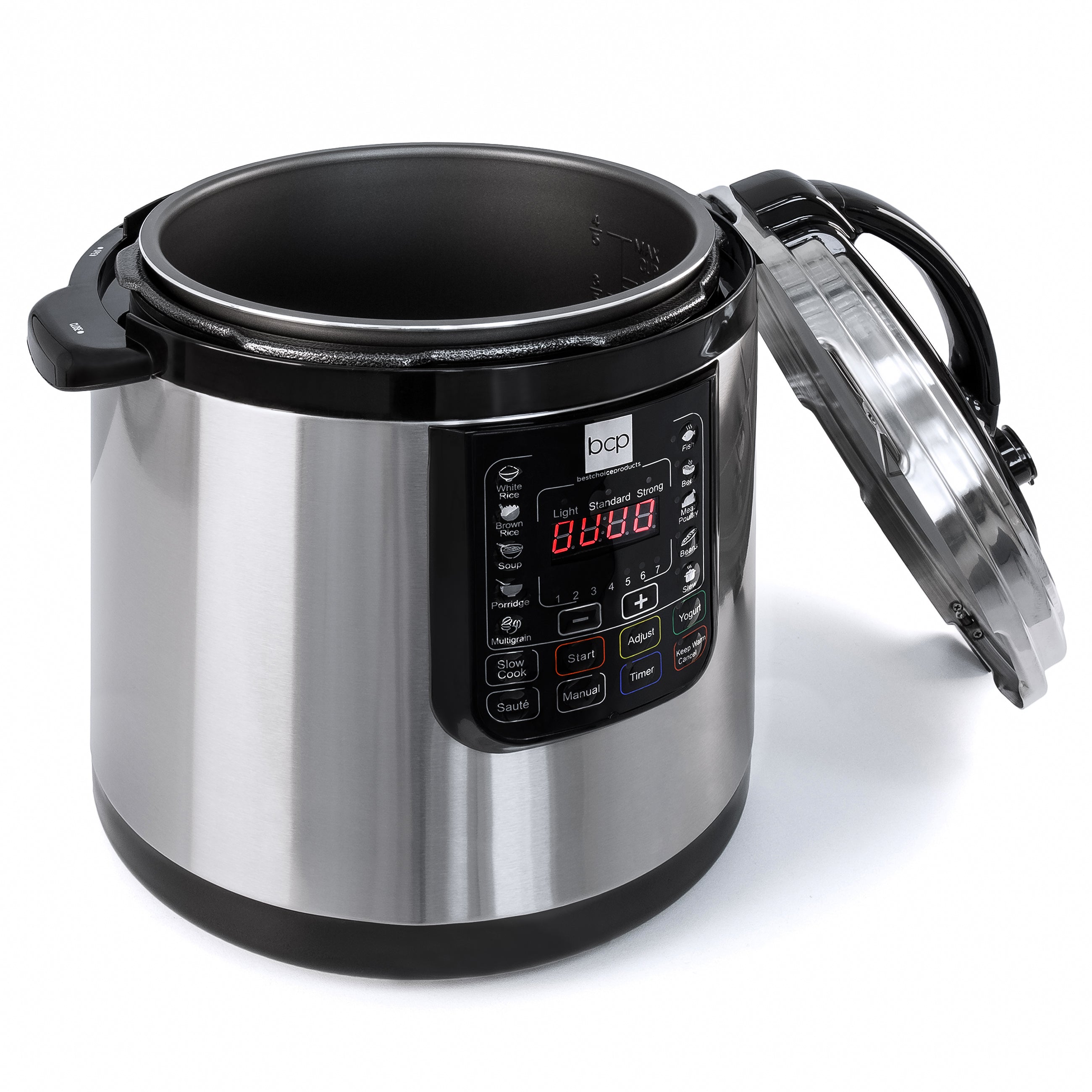 12L 1000W Stainless Steel Electric Pressure Cooker - Silver