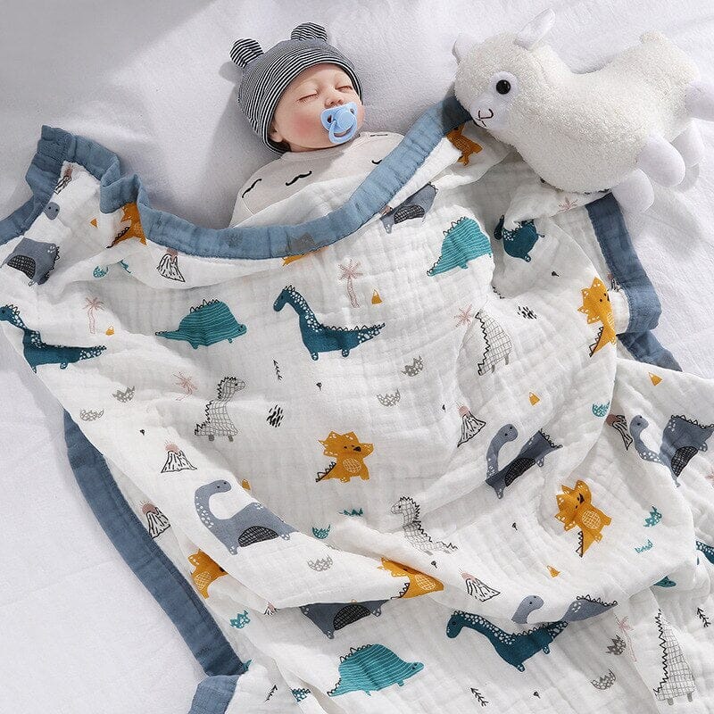 Cotton Gauze Cartoon Baby Blanket - RoniCorn