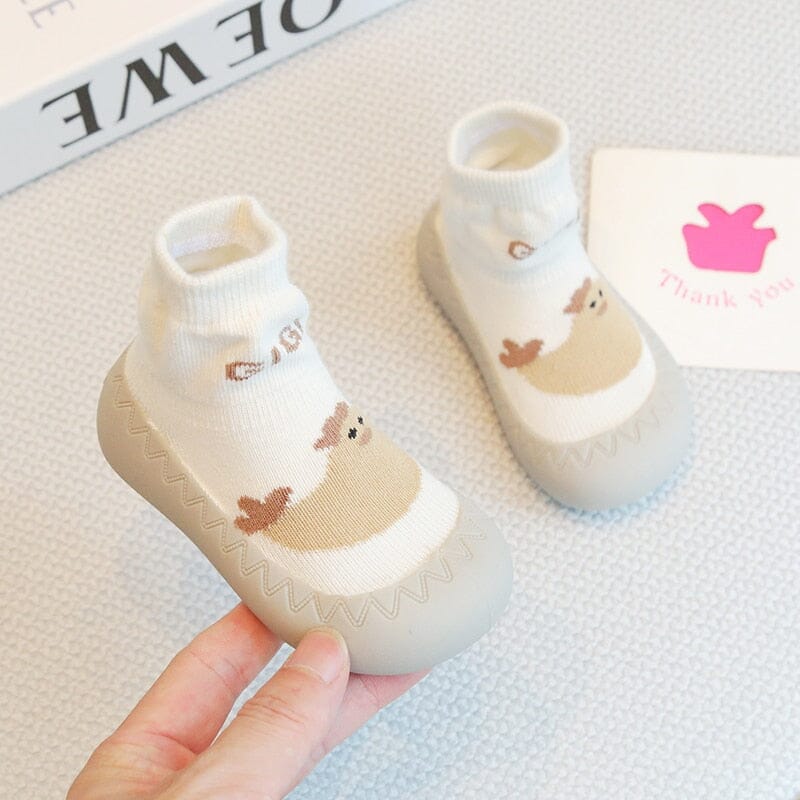 Animal-Face Baby Sock Shoes for First Walkers - RoniCorn