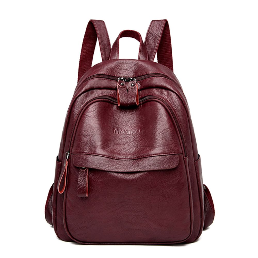 Women Casual Leather Backpack