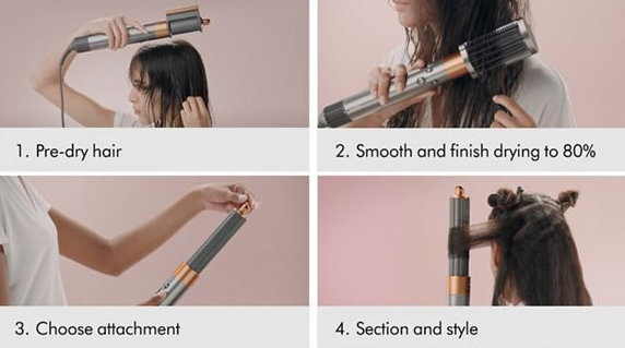 Dyson Airwrap™ multi-styler and dryer Straight+Wavy (Nickel/Copper) - Open Box