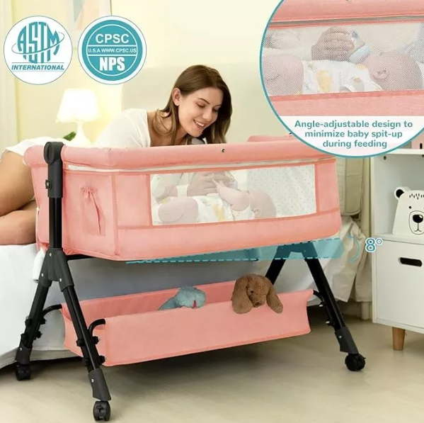 3 in 1 Baby Infant Bedside Sleeper Bassinet