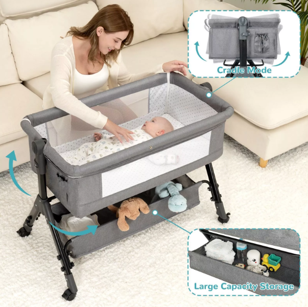 3 in 1 Baby Infant Bedside Sleeper Bassinet