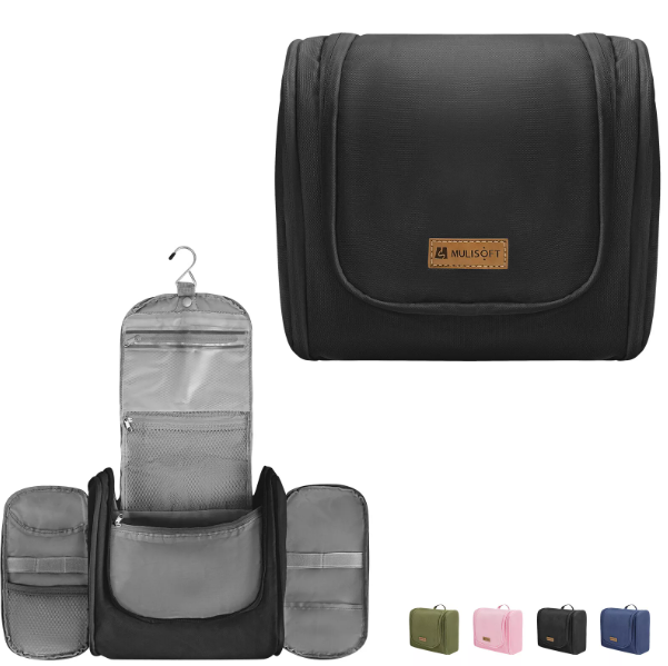 Hanging Toiletry Bag - Travel Makeup Bag and Cosmetic Organizer