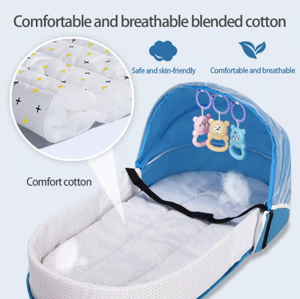 Portable Foldable Newborn Infant Baby Travel Crib Bassinet