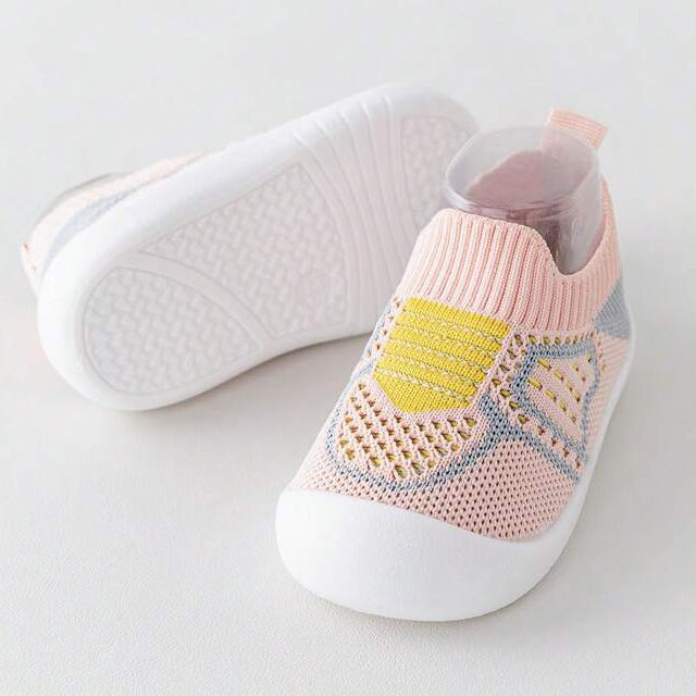 Pink Baby Mesh Shoes For First Walker