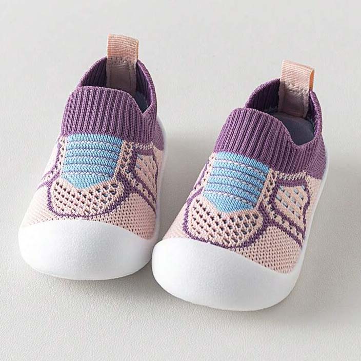 Purple Baby Mesh Shoes For First Walker