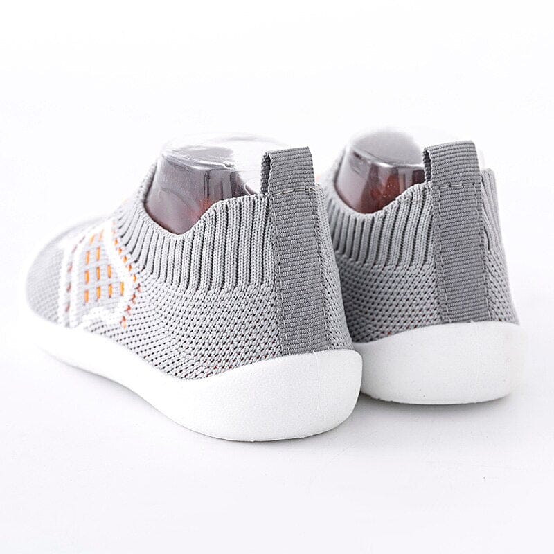 Grey Baby Mesh Shoes For First Walker