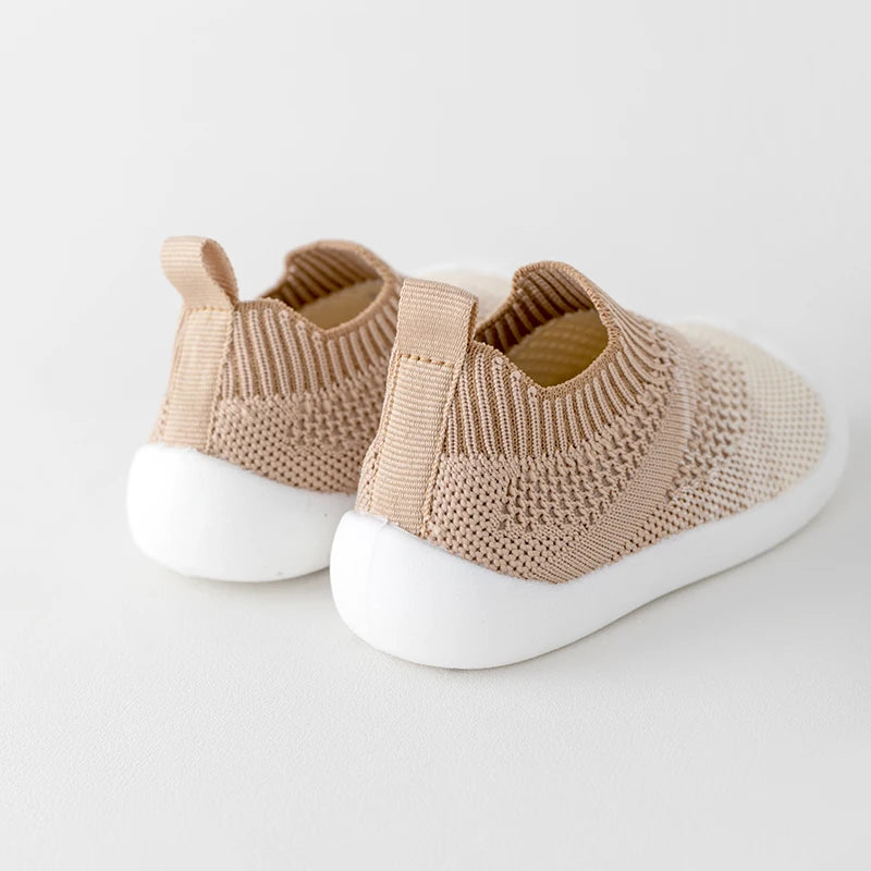 Beige Baby First Walker Breathable Mesh Shoes