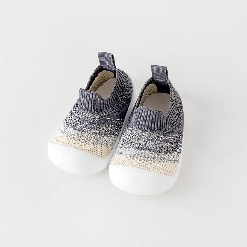 Gray Baby First Walker Breathable Mesh Shoes