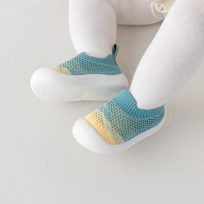 Green Baby First Walker Breathable Mesh Shoes