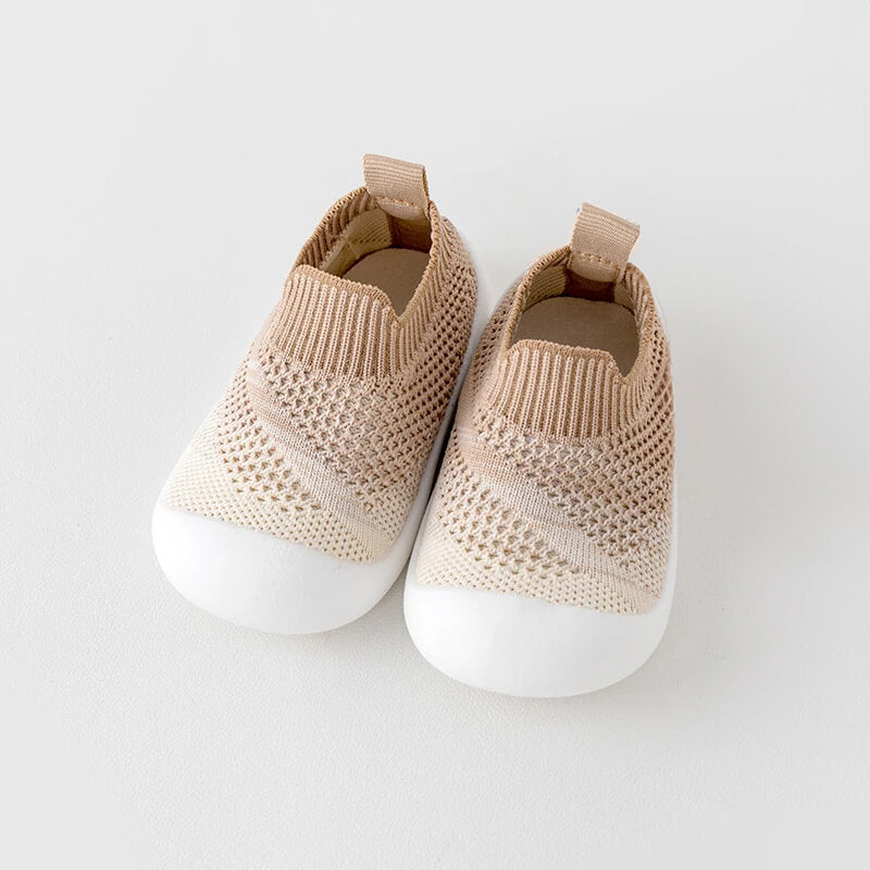 Beige Baby First Walker Breathable Mesh Shoes