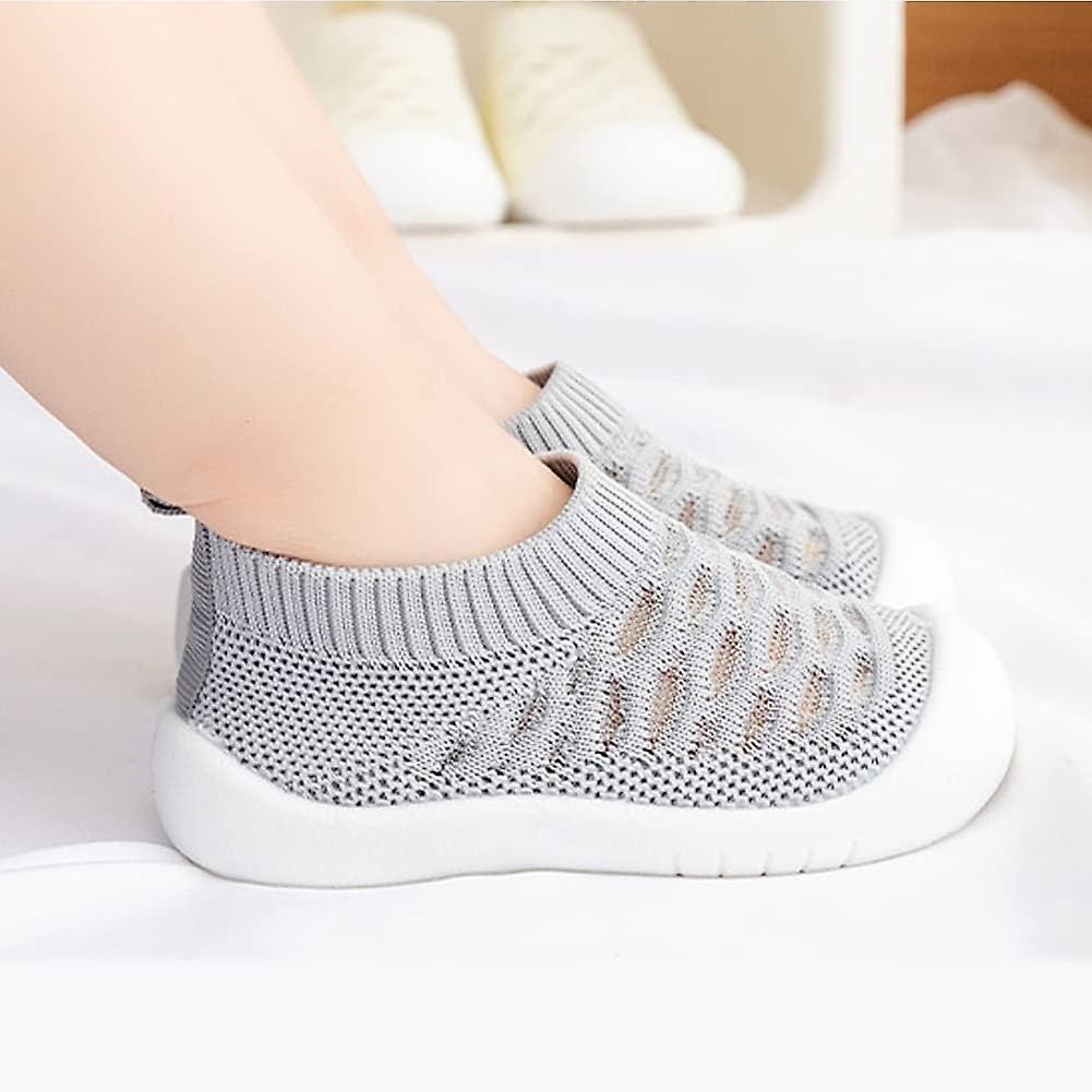Grey Breathable Baby Mesh Shoes First Walker