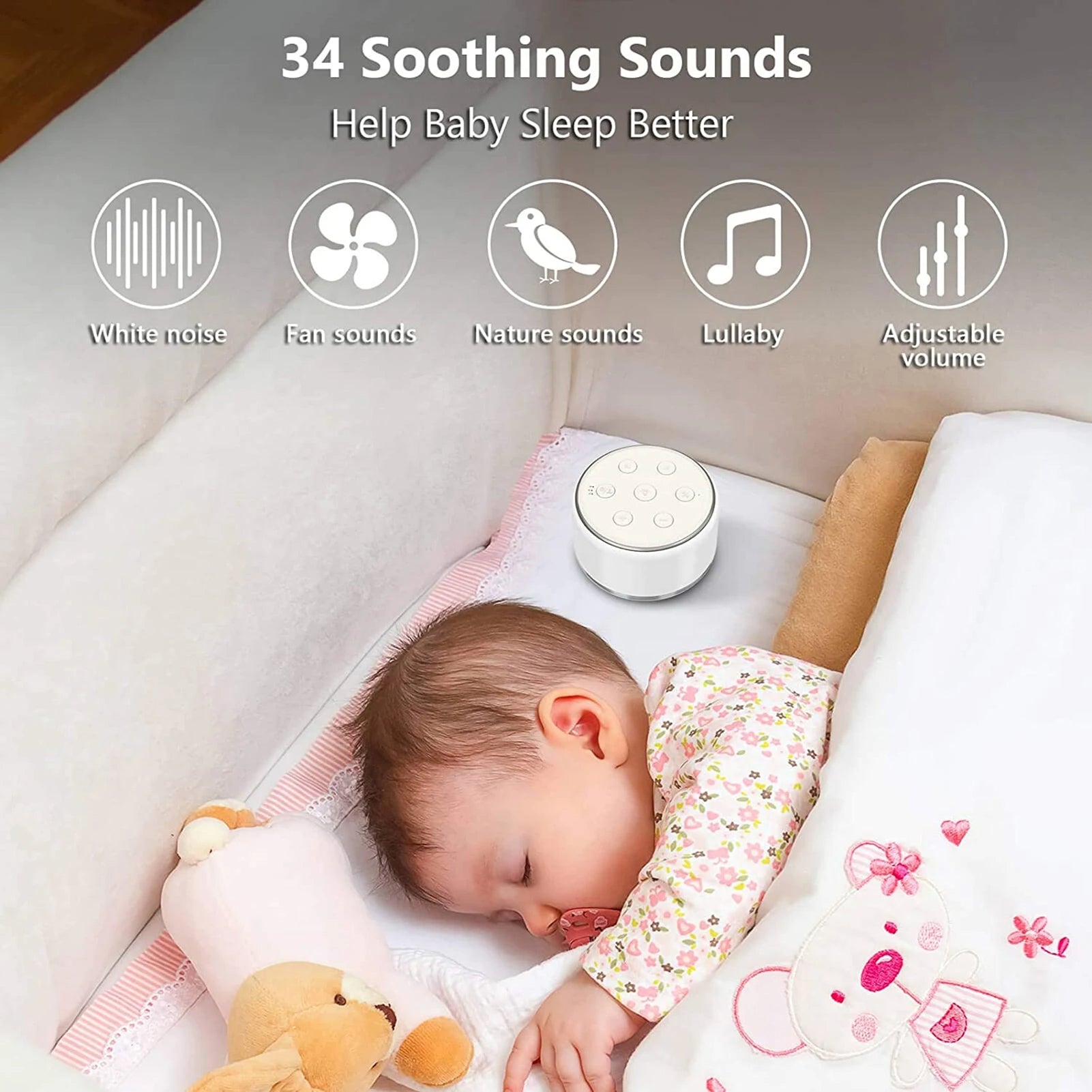 Desktop White Noise Machine - Baby Sleeping Aid