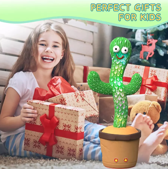 Kids Talking Dancing Cactus Toy