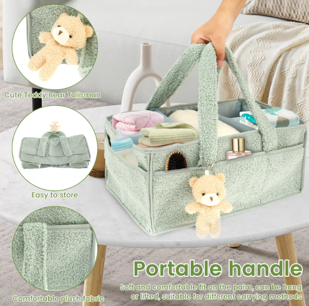 Premium Diaper Storage Organizer - Convenient Caddy for Baby Essentials