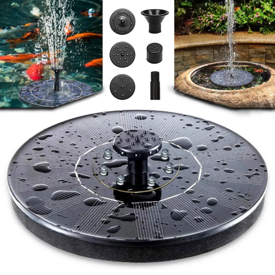 Solar Powered Fountain for Bird Bath and Outdoor Water Features