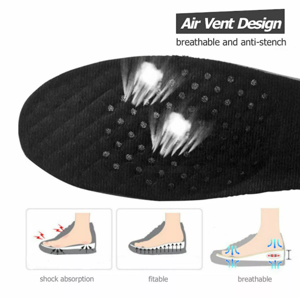 Invinsible Unisex Height Boosting Increase Foot Insoles