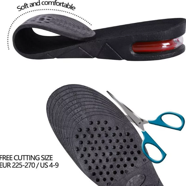 Invinsible Unisex Height Boosting Increase Foot Insoles