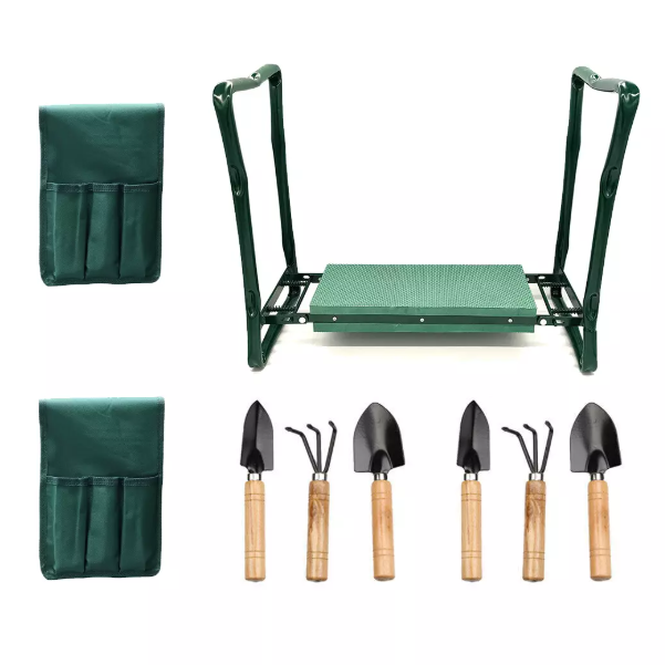 Foldable Garden Kneeler Bench Seat With Pouch