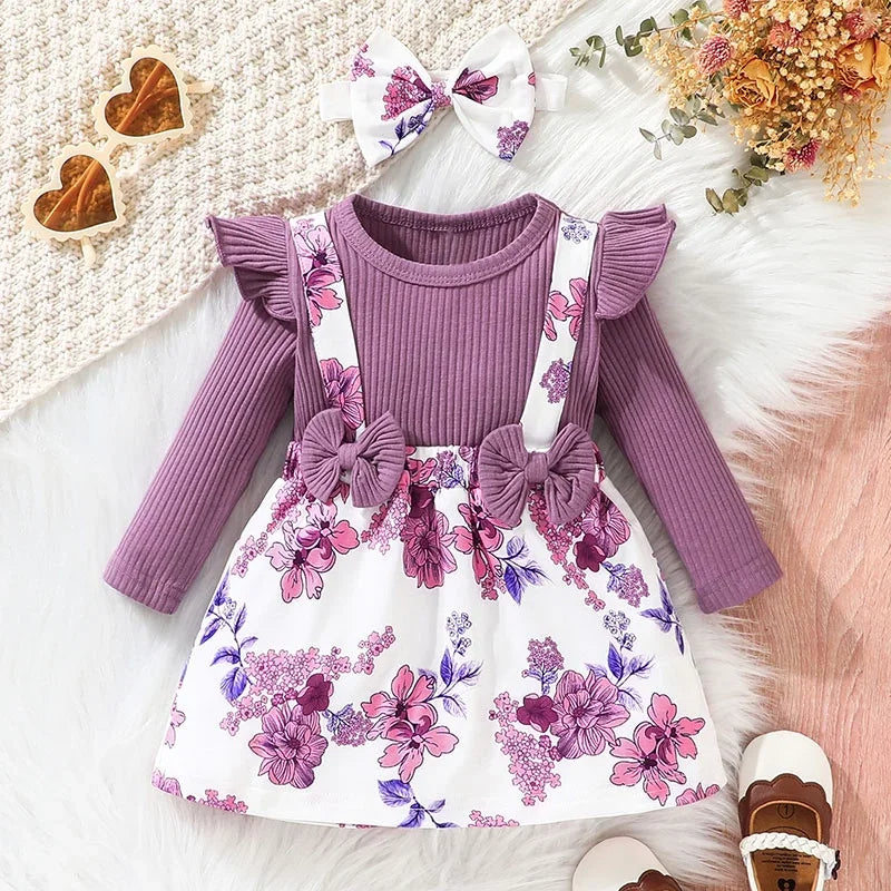 purple baby girl dress