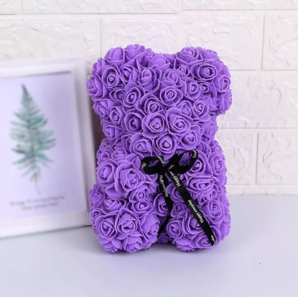 Lovely Rose Flower Teddy Bear