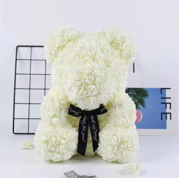 Lovely Rose Flower Teddy Bear