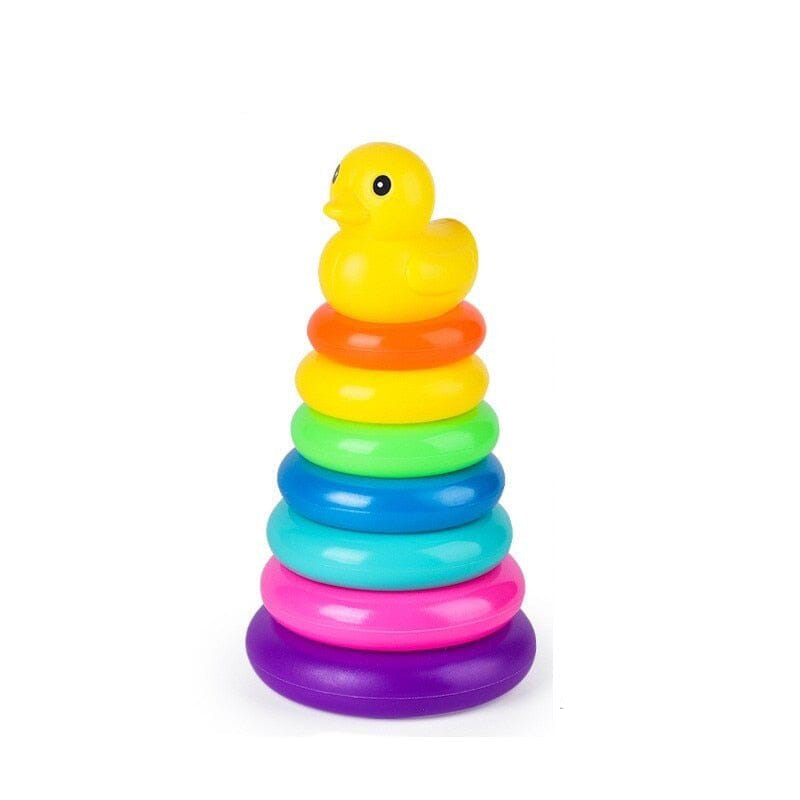 Rainbow Duck Stacking Ring Tower - RoniCorn