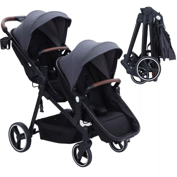 Foldable Double Infant Stroller For Twins