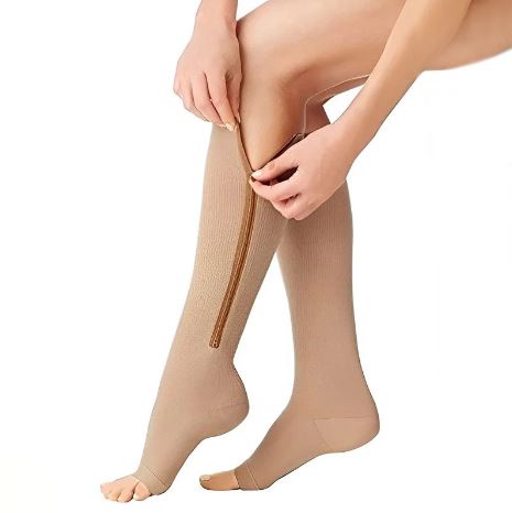 Zippered Compression Support Socks