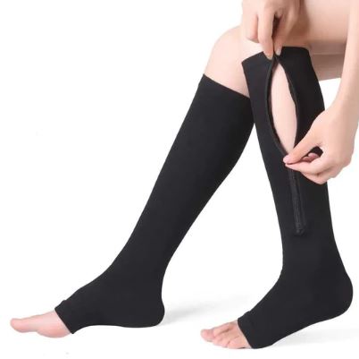 Zippered Compression Support Socks