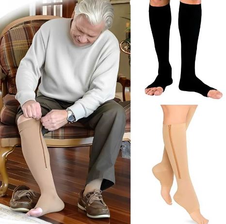 Zippered Compression Support Socks