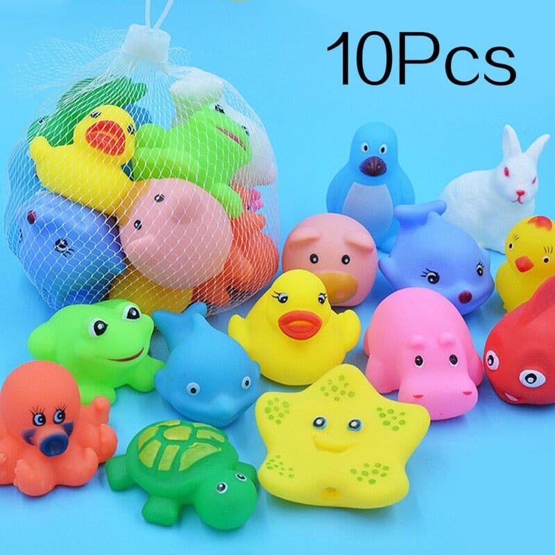 10PCS Cute Animals Swimming Water Toy Set - RoniCorn