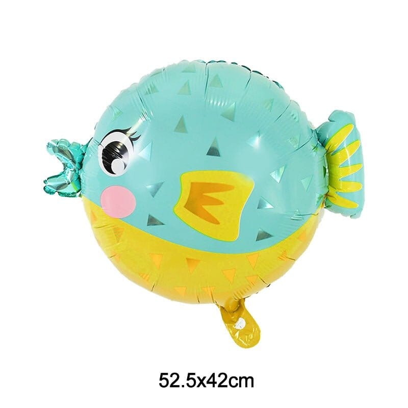 5-Pack Ocean Fiesta: Seahorse & Ocean World Foil Balloons - RoniCorn