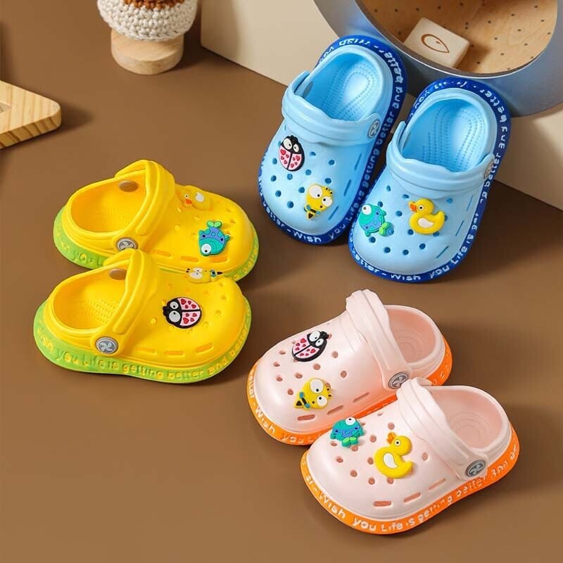 Baby Clogs with Bear-Duck Animal Stickers - RoniCorn