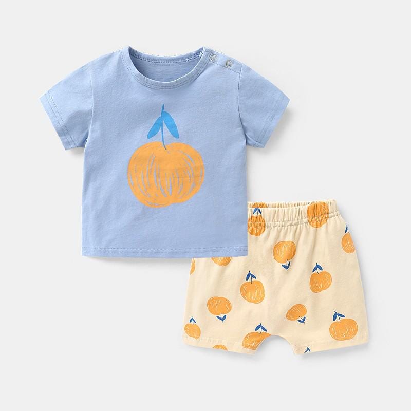 Cotton Leisure Set for Baby Boys: T-shirt + Shorts - RoniCorn
