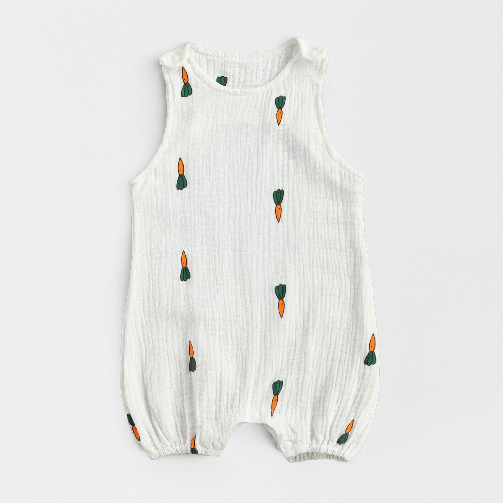 Cotton Linen Sleeveless Baby Romper - RoniCorn