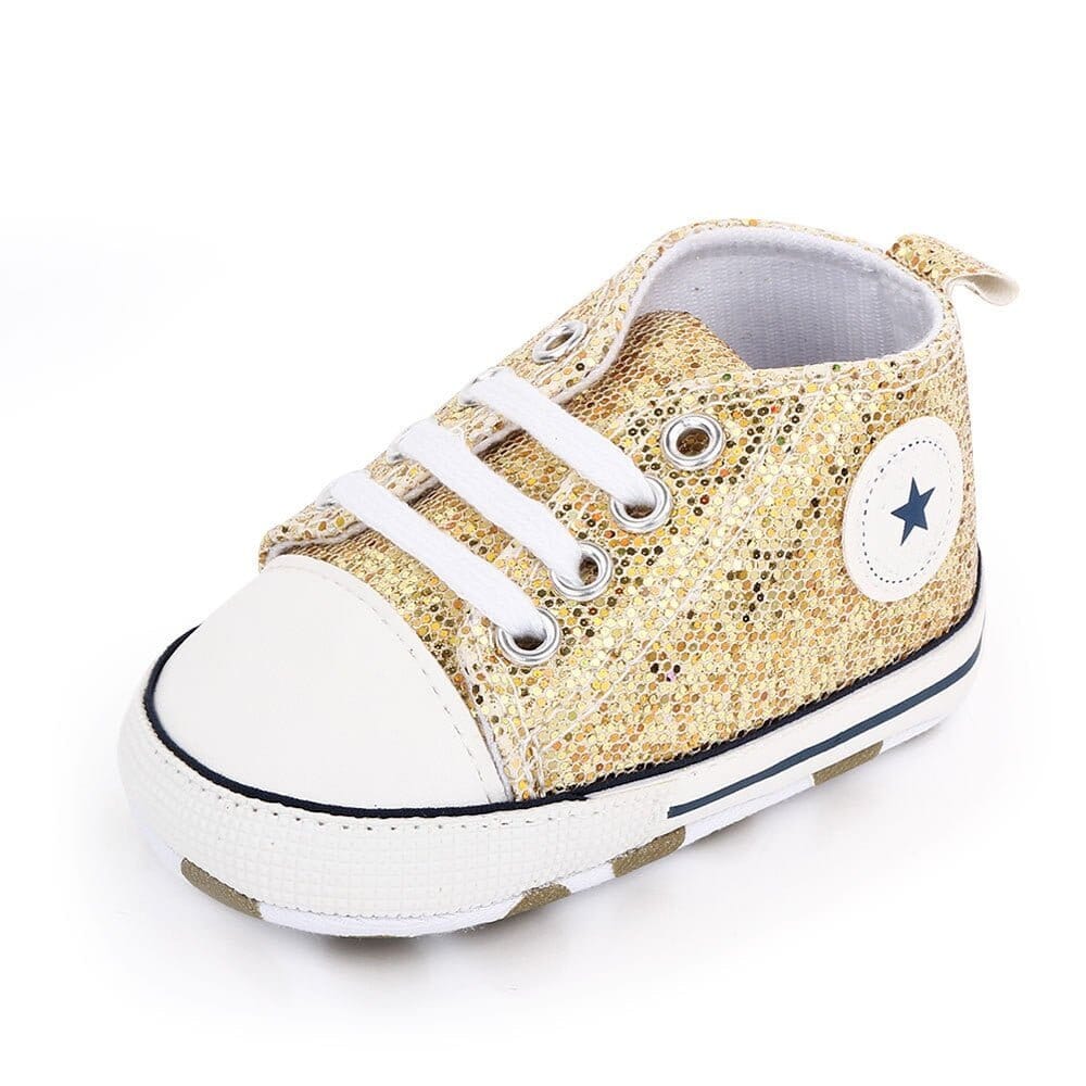 Girls' Bling Canvas Baby Shoes - RoniCorn