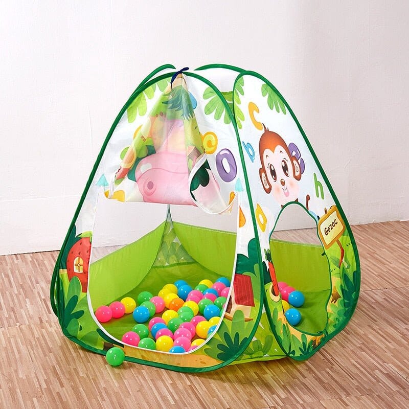 Foldable Children's Tent With 100 Balls - RoniCorn