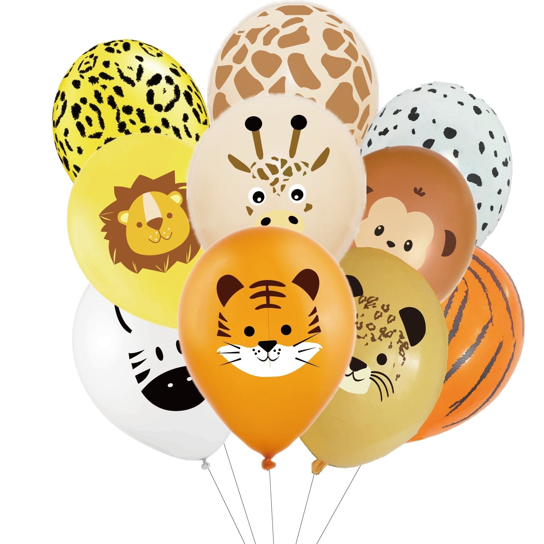 JungleJoy Animal Print Balloons (10 pcs) - RoniCorn