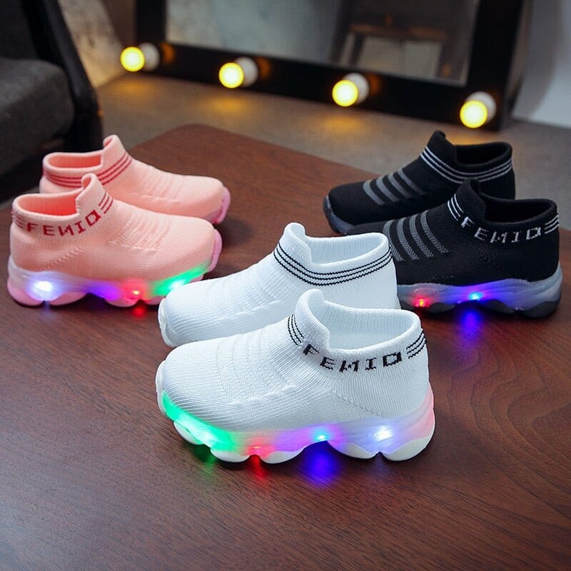 Kids LED Luminous Mesh Sneakers - RoniCorn