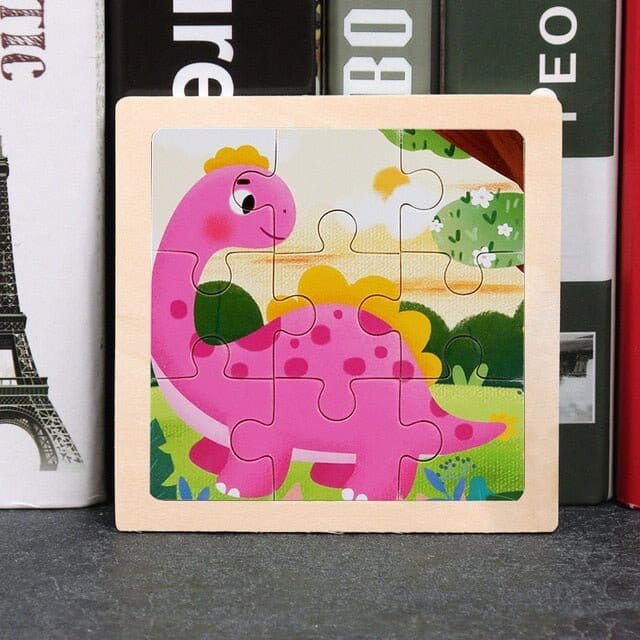 Kids Wooden Puzzle - Cartoon Animal - RoniCorn