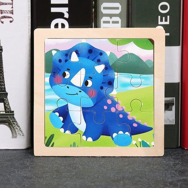 Kids Wooden Puzzle - Cartoon Animal - RoniCorn